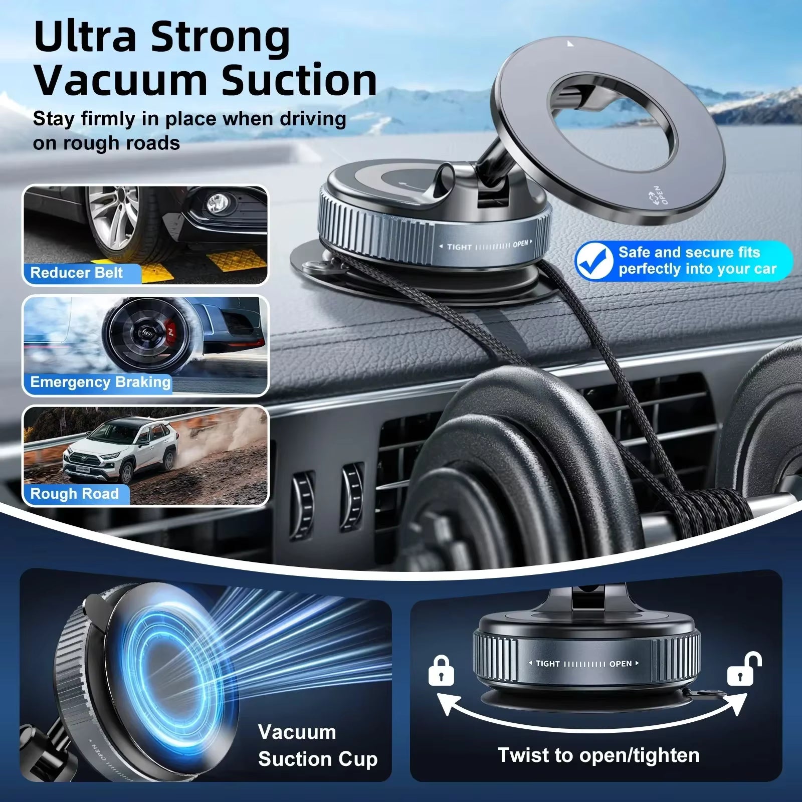 Jay Magnetic Pro™ Car Phone Mount