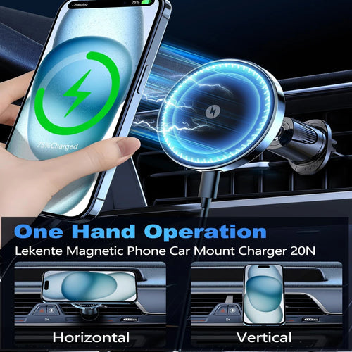 ⚡ Jay Charge™ 15W Magnetic Wireless Car Charger