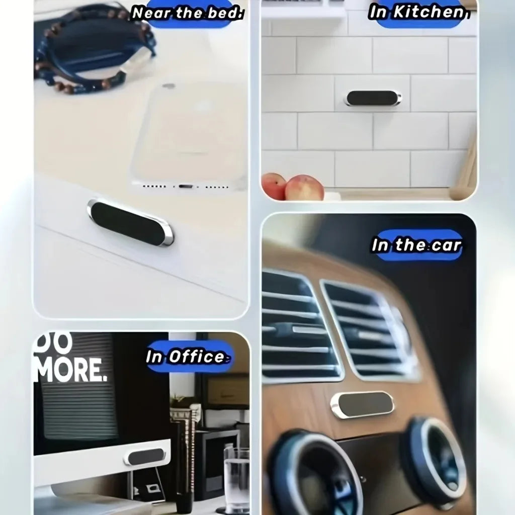 Magnetic Mini Car Phone Holder – Strong Dashboard & Wall Mount