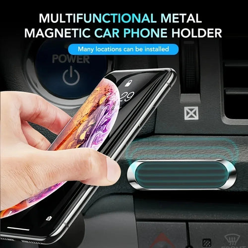 Magnetic Mini Car Phone Holder – Strong Dashboard & Wall Mount