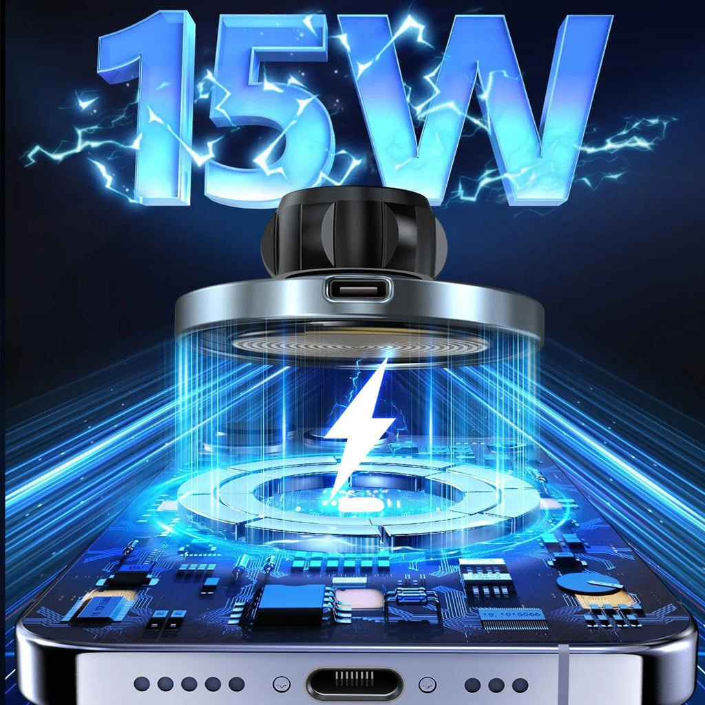 ⚡ Jay Charge™ 15W Magnetic Wireless Car Charger