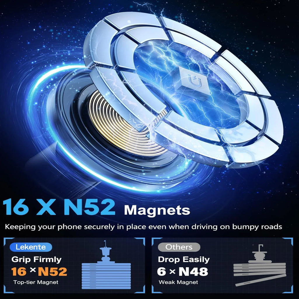 ⚡ Jay Charge™ 15W Magnetic Wireless Car Charger